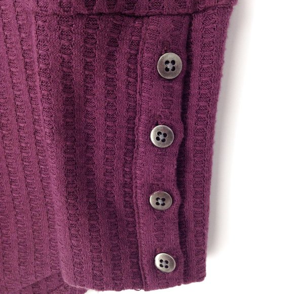 CHASER Waffle Knit & Button Cuff Shirttail Thermal - Picture 4 of 8